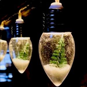 Target snow globe tree lights 4 tier tray & Dunn